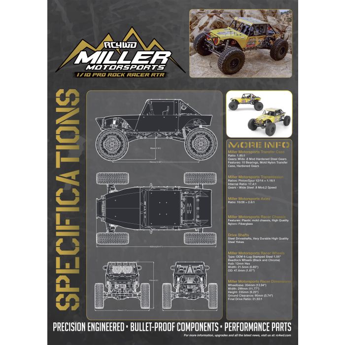 RC4WD 1:10 Miller Motorsports Pro RC Rock Racer Crawler RTR