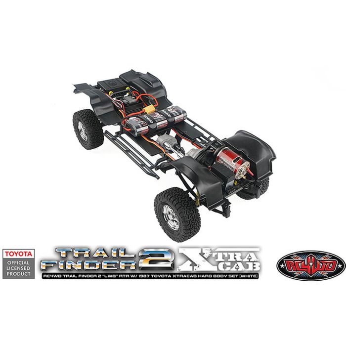 RC4WD Trailfinder 2 Lwb RTR RC Crawler Truck w/1987 Toyota Hilux Hard Body