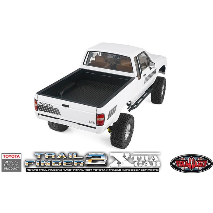 RC4WD Trailfinder 2 Lwb RTR RC Crawler Truck w/1987 Toyota Hilux Hard Body
