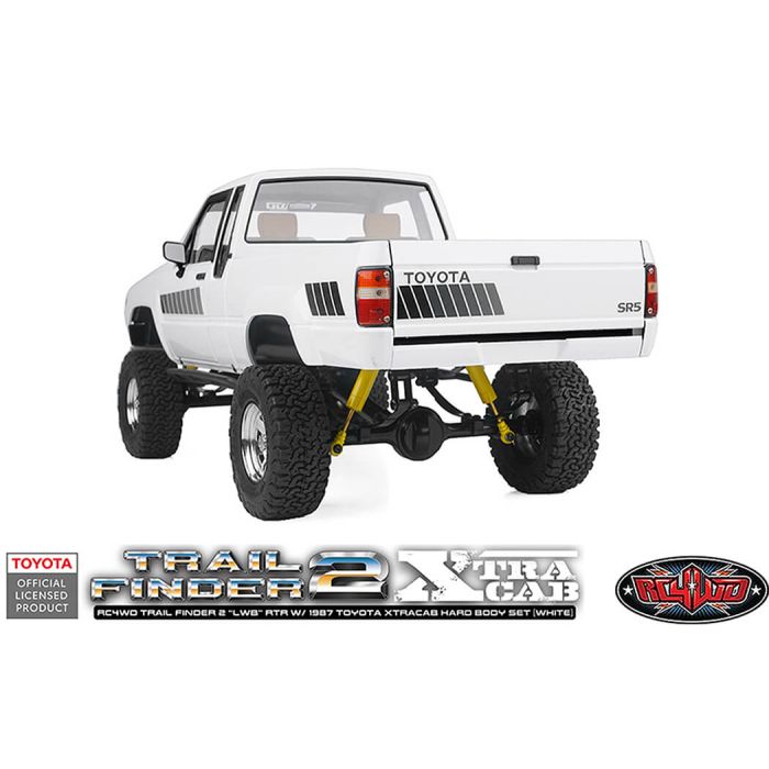 RC4WD Trailfinder 2 Lwb RTR RC Crawler Truck w/1987 Toyota Hilux Hard Body