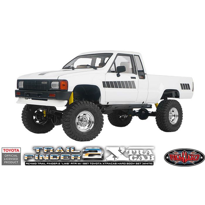 RC4WD Trailfinder 2 Lwb RTR RC Crawler Truck w/1987 Toyota Hilux Hard Body
