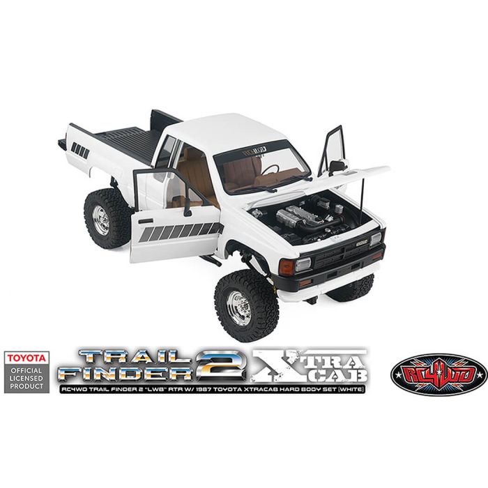RC4WD Trailfinder 2 Lwb RTR RC Crawler Truck w/1987 Toyota Hilux Hard Body
