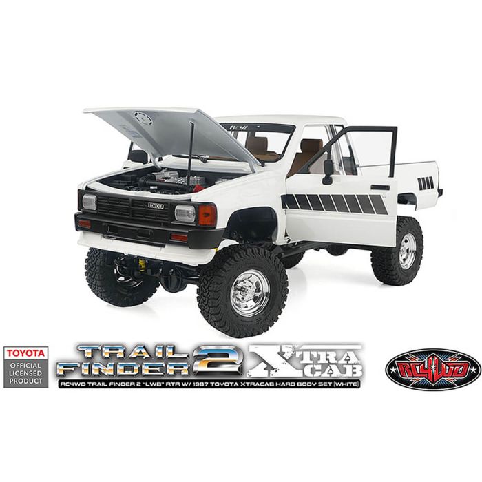 RC4WD Trailfinder 2 Lwb RTR RC Crawler Truck w/1987 Toyota Hilux Hard Body
