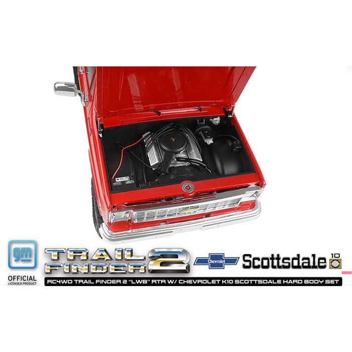 RC4WD Trail Finder 2 LWB RTR RC Crawler Truck w/Chevrolet K10 Hard Body – Red