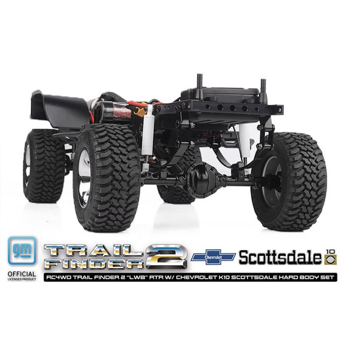 RC4WD Trail Finder 2 LWB RTR RC Crawler Truck w/Chevrolet K10 Hardbody – Black