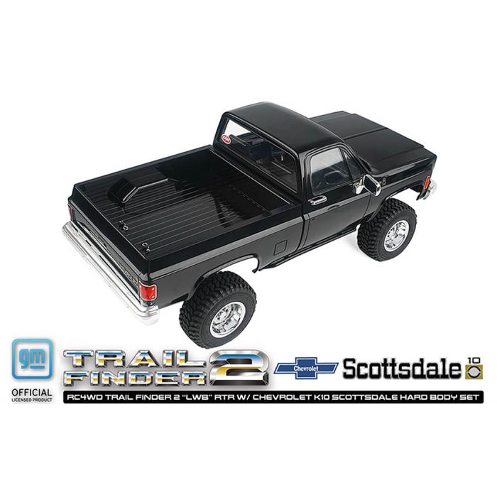 RC4WD Trail Finder 2 LWB RTR RC Crawler Truck w/Chevrolet K10 Hardbody – Black