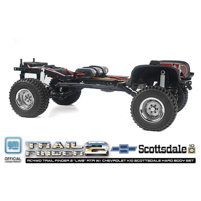 RC4WD Trail Finder 2 LWB RTR RC Crawler Truck w/Chevrolet K10 Hardbody – Black