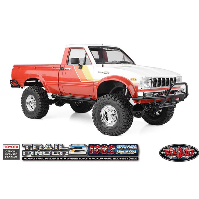 RC4WD Trail Finder2 RTR RC Crawler Truck w/1982 Toyota Pickup Hard Body - Red