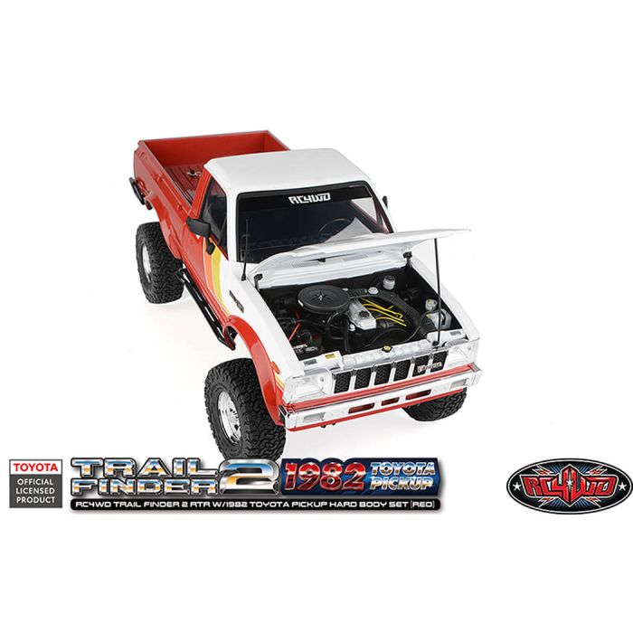 RC4WD Trail Finder2 RTR RC Crawler Truck w/1982 Toyota Pickup Hard Body - Red
