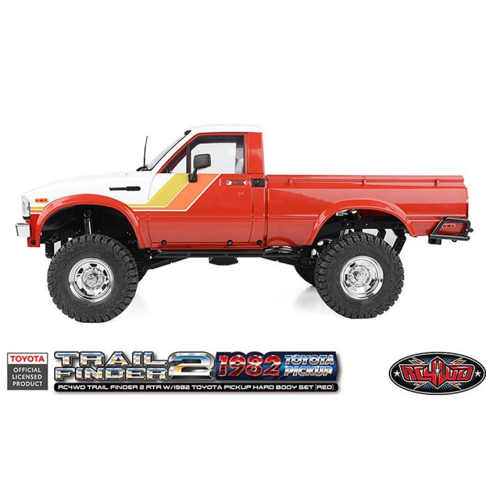 RC4WD Trail Finder2 RTR RC Crawler Truck w/1982 Toyota Pickup Hard Body - Red