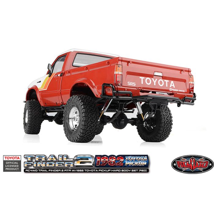 RC4WD Trail Finder2 RTR RC Crawler Truck w/1982 Toyota Pickup Hard Body - Red