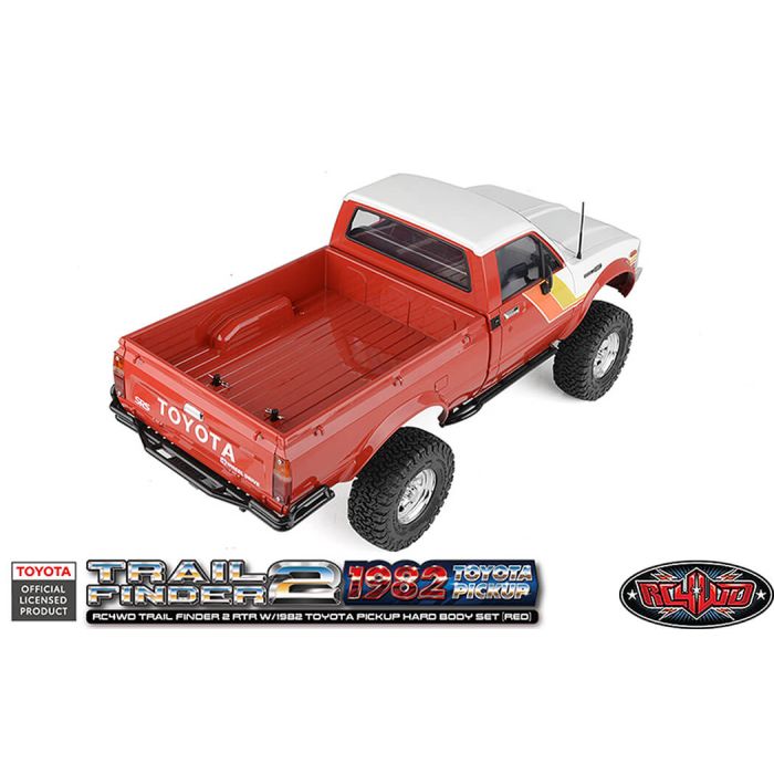 RC4WD Trail Finder2 RTR RC Crawler Truck w/1982 Toyota Pickup Hard Body - Red
