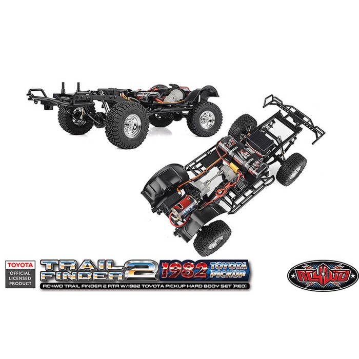 RC4WD Trail Finder2 RTR RC Crawler Truck w/1982 Toyota Pickup Hard Body - Red