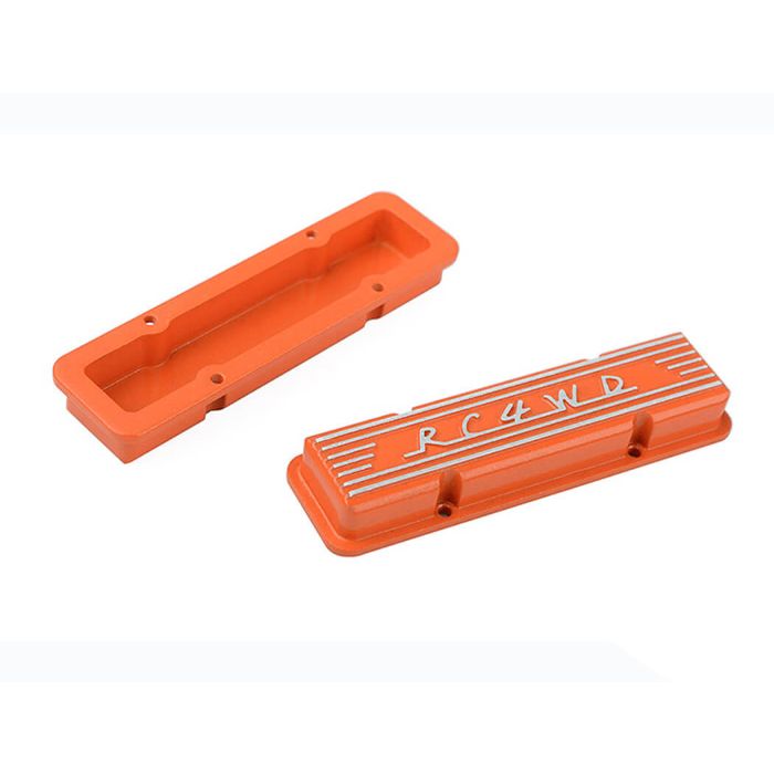 RC4WD Aluminium Valve Covers For Scale V8 Engine (Orange)