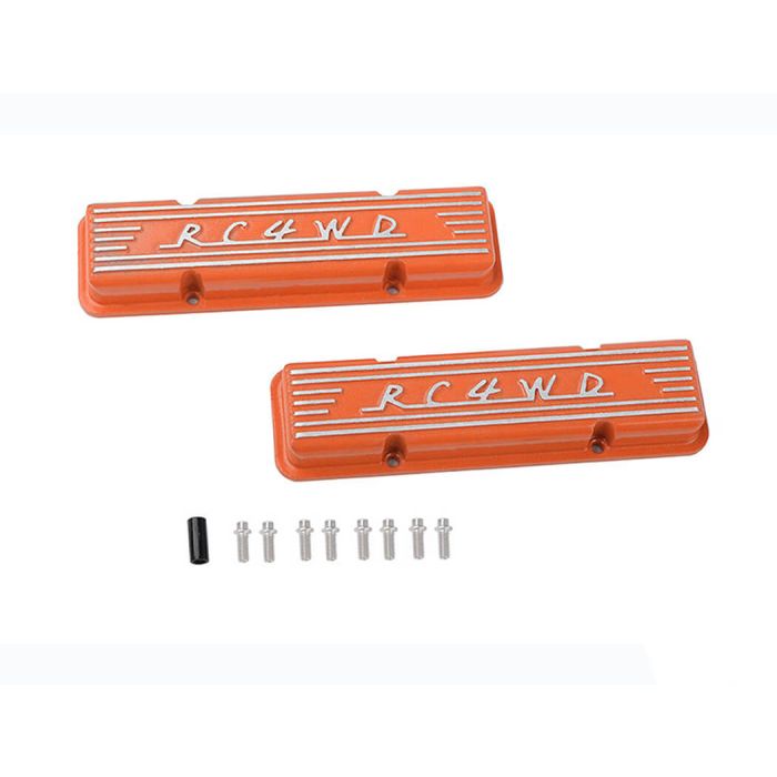 RC4WD Aluminium Valve Covers For Scale V8 Engine (Orange)