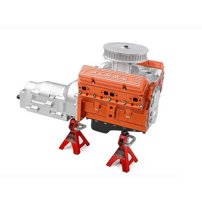 RC4WD Aluminium Valve Covers For Scale V8 Engine (Orange)