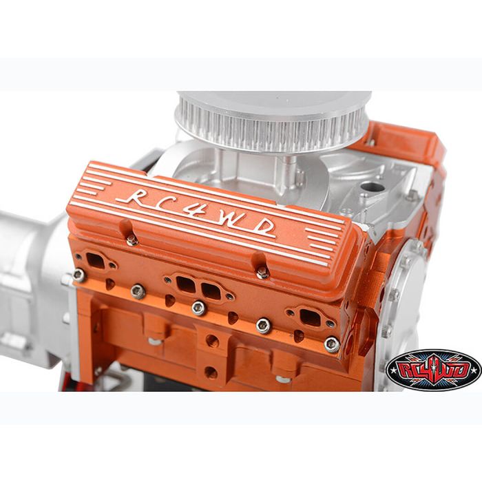 RC4WD Aluminium Valve Covers For Scale V8 Engine (Orange)