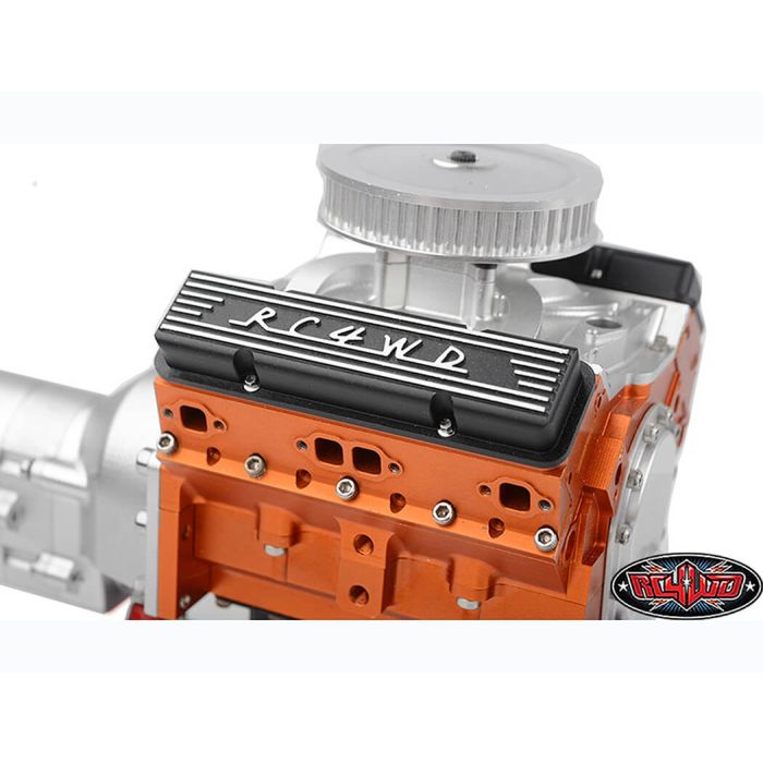 RC4WD Aluminium Valve Covers For Scale V8 Engine (Black)