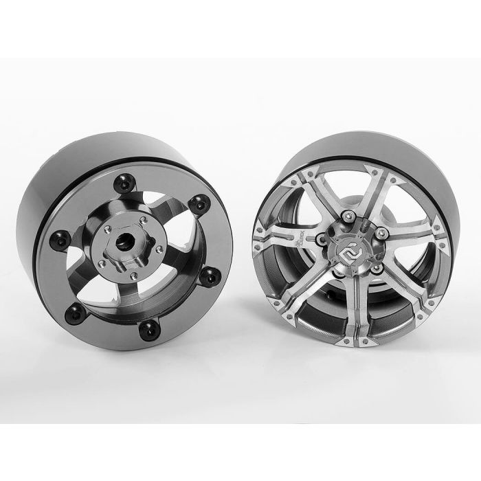 RC4WD Dick Cepek Gun Metal 7 1.9" Internal Beadlock Wheels