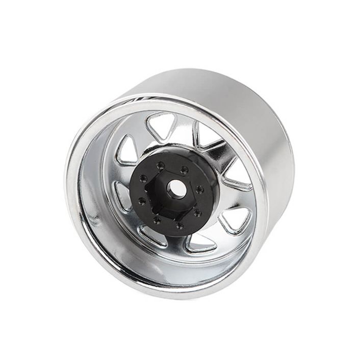 RC4WD 8lug Deep Dish Wagon 1.9 Steel Stamped B/L Wheels Chrme