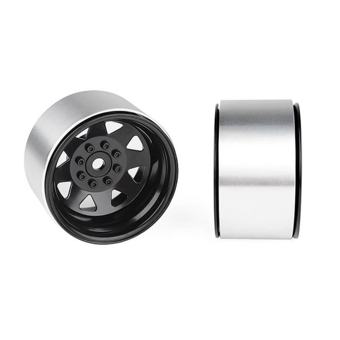 RC4WD 8lug Deep Dish Wagon 1.9 Steel Stamped B/L Wheels Black