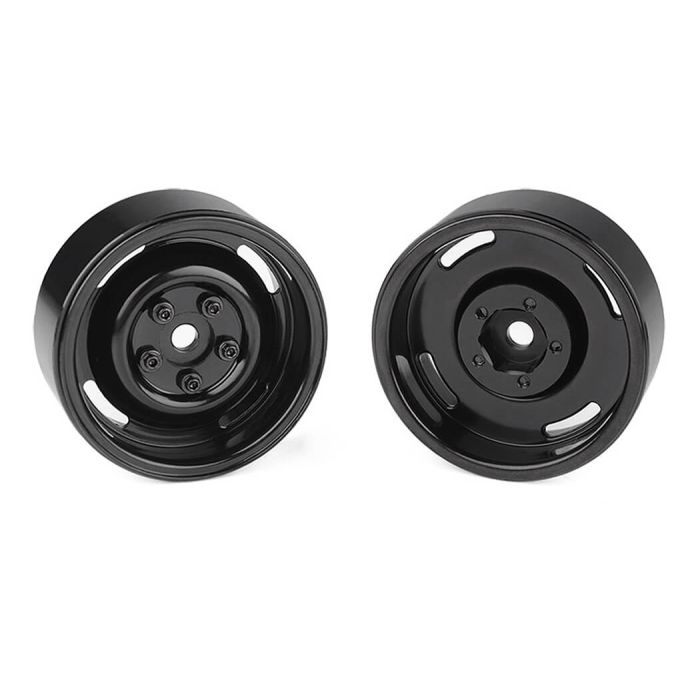 RC4WD 1.9" Landies Vintage Stamped Steel B/Lock Wheels Black
