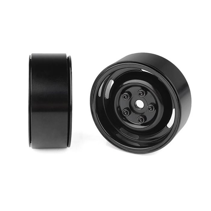 RC4WD 1.9" Landies Vintage Stamped Steel B/Lock Wheels Black