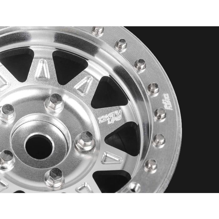 RC4WD Dirty Life Roadkill 1.7" Beadlock Wheels (Silver)