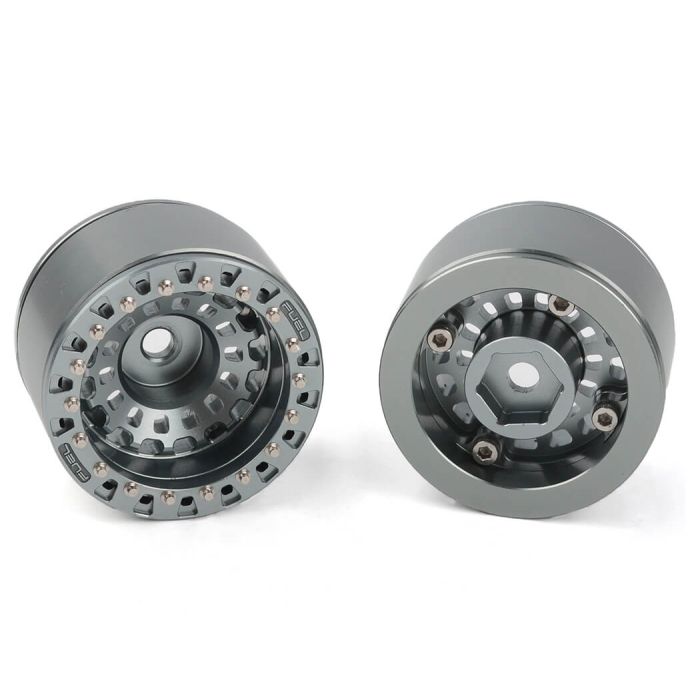 RC4WD Fuel Off-Road 1.55 Zephyr Beadlock Wheels (Gunmetal)