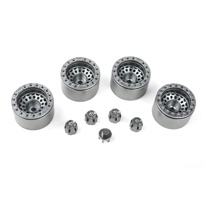 RC4WD Fuel Off-Road 1.55 Zephyr Beadlock Wheels (Gunmetal)
