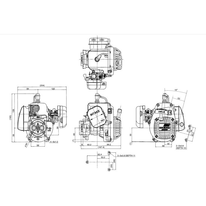 Zenoah G230RC 23cc Petrol 2-Stroke RC Car Engine
