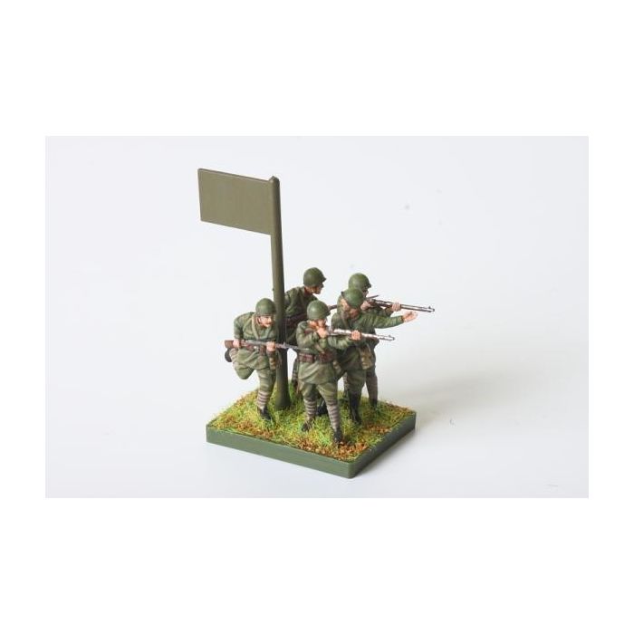 ZVEZDA 1:72 WWII Soviet Infantry Soldiers Plastic Model Kit Figures