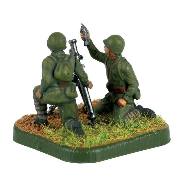 ZVEZDA 1:72 WWII Soviet Russian Soldiers 82mm Mortar Crew Plastic Kit Figures