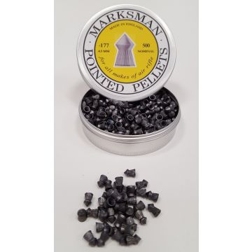 Marksman .177 Pointed Air Gun, Rifle and Pistol Lead Pellets Qty 500