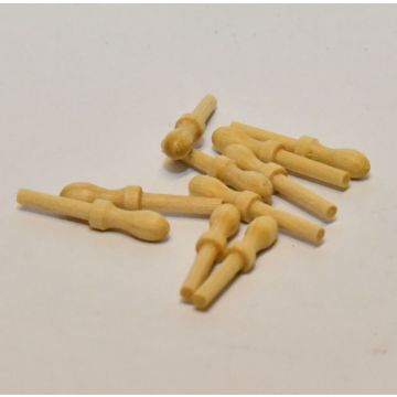 Mantua Box Wood 8mm Belaying Pins Pack of 10 for Scale Model Boats & Ships
