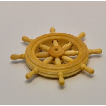 Mantua Ships Wheel 30mm in Box Wood for Scale Model Boats & Ships