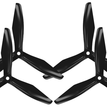 Master Airscrew 5x4.5 RS 3-Blade FPV RC Drone Propeller Props Set - Black 