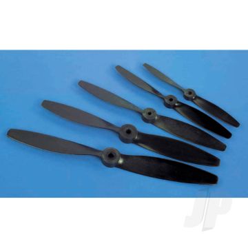 JP Nylon Glass Fibre Black Propeller 8x6 60gl for RC Aircraft