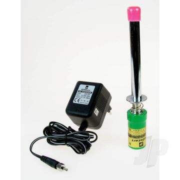 JP Long Glow Start Clip | 2400mAh NiMH + Charger (Euro 2Pin) for RC Nitro Models