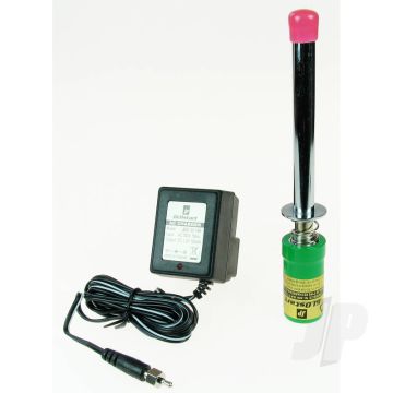 JP Long Glow Start Clip | 3300mAh NiMH + Charger for RC Nitro Models