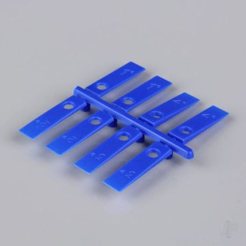 MD RC Model Plane Engine Thrust Wedges 1-4 degrees (8 pcs) 