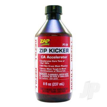 Zap Zip Kicker Refill 8oz (PT29) Cyano CA Super Glue Activator Accelerator