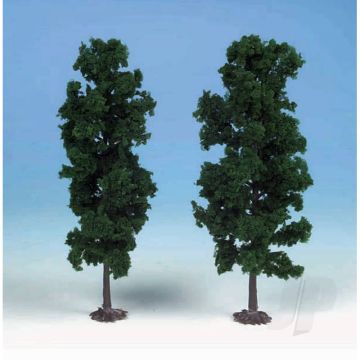 Heki 1130 2 Beech Trees 18cm (Dark Green) For Scenic Diorama Model Trains