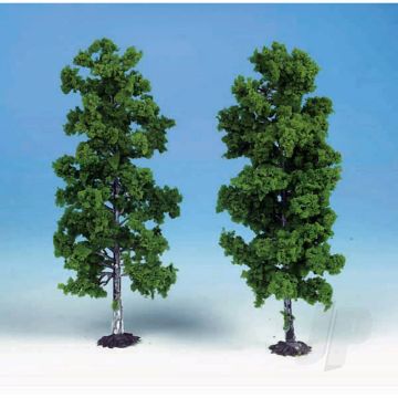 Heki 1135 2 Beech Trees 18cm (Light Green) For Scenic Diorama Model Trains