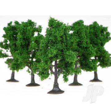 Heki 1965 5 Fruit Trees 7cm (Dark Green) For Scenic Diorama Model Trains