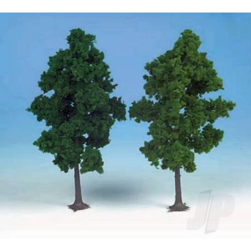 Heki 1202 2 Beech Trees 19cm (Dark Green) For Scenic Diorama Model Trains