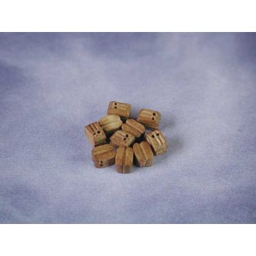 Caldercraft 4mm Walnut Double Blocks (10) RC Scale Model Boats & Ships