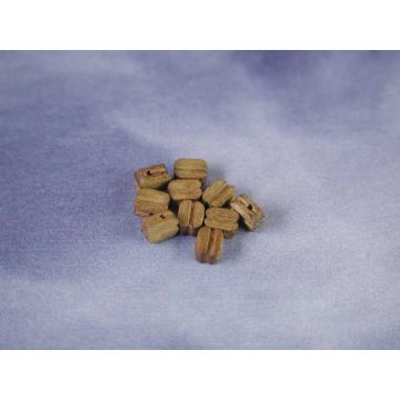 Caldercraft 4mm Walnut Single Blocks (10) RC Scale Model Boats & Ships