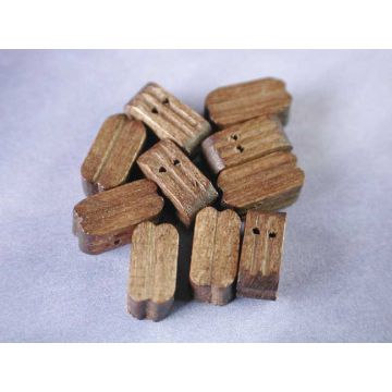 Caldercraft 10mm Walnut Double Blocks (10) RC Scale Model Boats & Ships