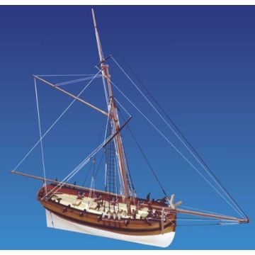 Caldercraft HMS Sherbourne 8 Gun Royal Navy Cutter 1763 Wood Kit 1:64 Scale 